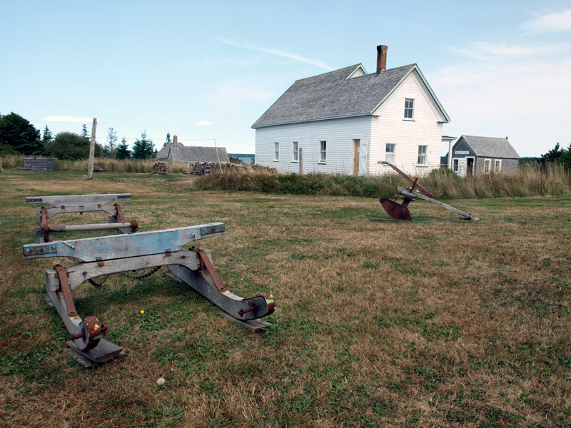 farm-implements-Historic-Acadian-Village-Pubnico-NS
