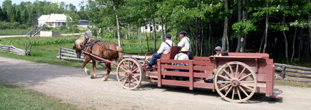 Village Historique Acadien Wagon Ride